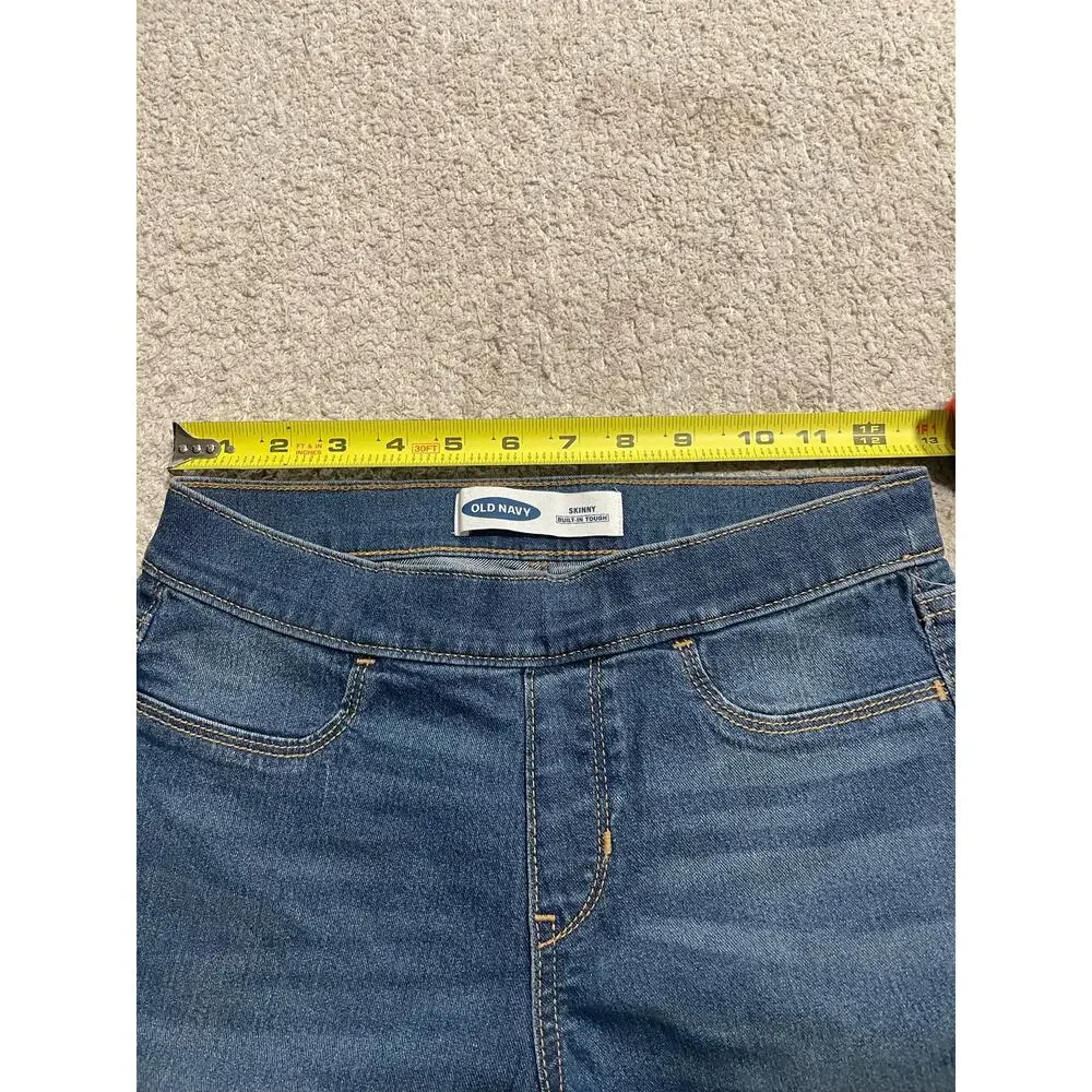 NWT Old Navy Jeggings Girl's Size Large 10-12 Pull On Skinny Jeans Stretch Blue